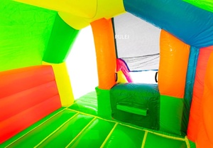 <span class=keywords><strong>Castillo</strong></span> Inflable Fluorescente Colorido con Tobogán, Parque de Trampolines Comercial para Niños, Casa de Brinco de PVC Reforzado, <span class=keywords><strong>Castillo</strong></span> Inflable - Product Image 4