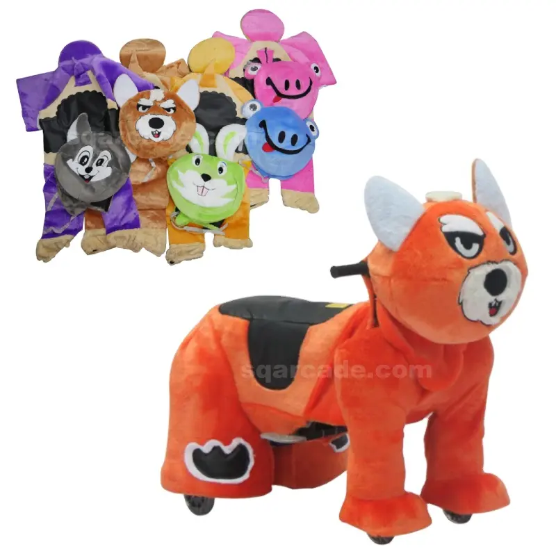 New Toy animal skins plush walking toy battery operated horse toy ride animal walking plush animal skins