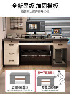 Escritorio para ordenador, ordenador de sobremesa con cajones, escritorio para uso doméstico, escritorio y silla de oficina sencillos y modernos - Product Image 5