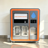 Distributeur d'eau minérale RO à double compartiment, à monnayeur, en acier inoxydable, pour parc communautaire