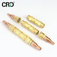Raccord rapide double mâle 1/2" 5/8" pour réfrigérant, étanche et auto-scellant, en laiton industriel pour climatiseur split