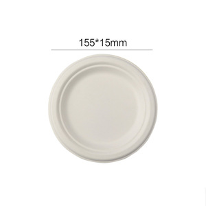 Assiettes jetables en bagasse de canne à sucre écologiques, imperméables et résistantes à l'huile, pour l'emballage alimentaire des fêtes de rentrée scolaire (vente en gros) - Product Image 5
