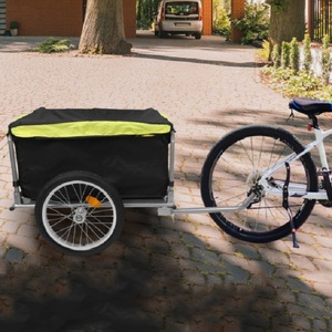 Remorque de vélo robuste et pliable pour le transport de marchandises, avec housse Oxford imperméable, idéale pour le transport d'animaux - Product Image 5