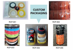 Tampons de polissage de voiture haut de gamme, kit d'éponges de polissage en mousse à double <span class=keywords><strong>action</strong></span> DA, fixation auto-agrippante pour le cirage, le découpage et la finition des voitures - Product Image 5