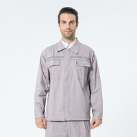Vêtements de travail unisexes en coton à manches longues personnalisables, respirants pour le printemps, uniforme de travail, combinaison de chantier avec bandes réfléchissantes