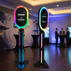 Meilleur choix 2025 : Coque de photomaton <span class=keywords><strong>pour</strong></span> <span class=keywords><strong>iPad</strong></span> avec éclairage LED d'appoint, anneau lumineux portable, photomaton manuel <span class=keywords><strong>pour</strong></span> <span class=keywords><strong>iPad</strong></span> de luxe avec <span class=keywords><strong>imprimante</strong></span> - Product Image 1