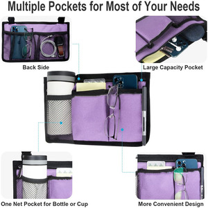 Wheelchair Hanging Storage Bag for Office <b>Chair</b> - Multifunctional Folding Armrest Pouch for Sundries - Product Image 4