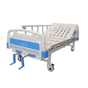 Manual Patient Bed Examination Couch ICU Emergency Emergency Treatment <strong>Table</strong> 2 <strong>Crank</strong> Hospital Bed for Clinic and Hospital - Product Image 1