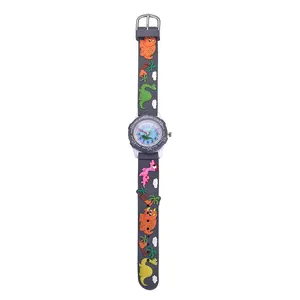 Cartoon Pretty Style Children Watches Kids Students Girls Quartz 3D Silicone strap Wrist Watch Clock
