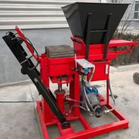 Machines semi-automatiques écologiques pour la fabrication de briques de terre compressée en argile rouge, à emboîtement, prix de gros