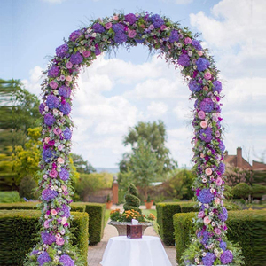 Arceau <span class=keywords><strong>de</strong></span> Pergola en métal démontage libre, arc <span class=keywords><strong>de</strong></span> décoration <span class=keywords><strong>pour</strong></span> jardin <span class=keywords><strong>de</strong></span> mariage, <span class=keywords><strong>pour</strong></span> divers plantes grimpantes, 20 pièces - Product Image 3