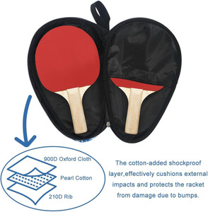 Échantillon gratuit, sac de raquette de tennis de table Eva personnalisé, portable, pour raquette de tennis de table et de ping-pong - Product Image 2