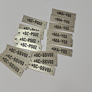 Individuell Bedruckte & Lasergravierte Edelstahl-Namensschilder mit Gebürsteter Oberfläche, Wasserdicht, Ölbeständig, Korrosionsresistent, Metall-Etiketten - Product Image 3