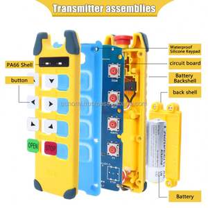 Manufacturer's 6-Button 2-Motion Industrial Crane Hoist Remote <b>Control</b> 12-65V 65-440V Signal Range 433MHz <b>Wireless</b> Stable - Product Image 2