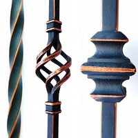 LD Metal Modern Populer Warna Tembaga Gosok Minyak Hollow Sq. Spindel Besi 12,7 mm untuk Dekorasi Interior (Seri ORC)