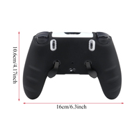 Coque de protection en silicone souple avec texture antidérapante, trous précis pour une adhérence améliorée, compatible avec PS5 Dualsense Edge