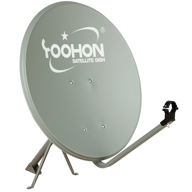 High-Gain 60cm Offset Satellite Dish TV Antenna Outdoor Digital Steel Pole Mount HD Feature