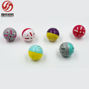 Cucciolo di plastica cavo palla da gioco rotonda con campana Jingle suono giocattolo per gatti sicuro resistente ai graffi e ai giocattoli da masticare per animali domestici - Product Image 3