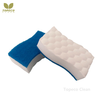 Topeco Blanc Magique Nano Mélamine Éponge Mousse Emballage Personnalisé Mélamine Éponge Gomme Éponge Mélamine Comprimée