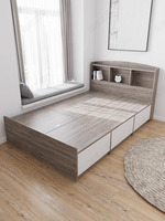 Lit de Rangement Multifonctionnel en MDF, Gain de Place, Mobilier de Chambre Tendance en Gros, Vente Chaude d'Usine