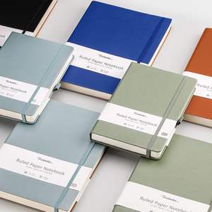 Logotipo personalizado A5 PU Tapa dura cuaderno portalápices banda elástica inglés diario de negocios personalización empresarial - Product Image 6