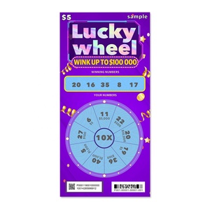 Boletos de Lotería Rasca y Gana con Efecto Láser, Diseño Personalizado, Premio Aleatorio, Impresión en Papel Negro para Promoción - Product Image 3