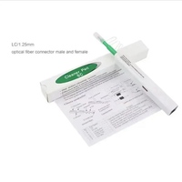 Kit de nettoyage d'extrémités de fibres optiques MXT 12 pièces + boîte de nettoyage + loupe 400X pour inspection et maintenance de fibres optiques FTTH