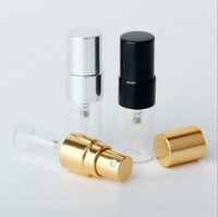 Botol Semprot Parfum Mini Bulat Transparan 2ml 3ml 5ml 8ml 10ml Grosir dengan Cetak Sablon Sampel