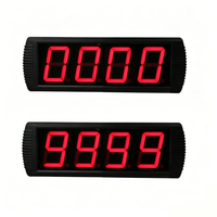 YIZHI GI4D-4R Horloge de compte à rebours programmable 9999 Max avec télécommande, grand écran LED de 4 pouces, compteur numérique