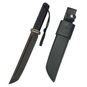 <span class=keywords><strong>Couteau</strong></span> de combat tactique personnalisable YA.SHA <span class=keywords><strong>SAMURAI</strong></span> BLACK OEM, lame fixe en acier inoxydable de haute qualité, G10 DIY - Product Image 1