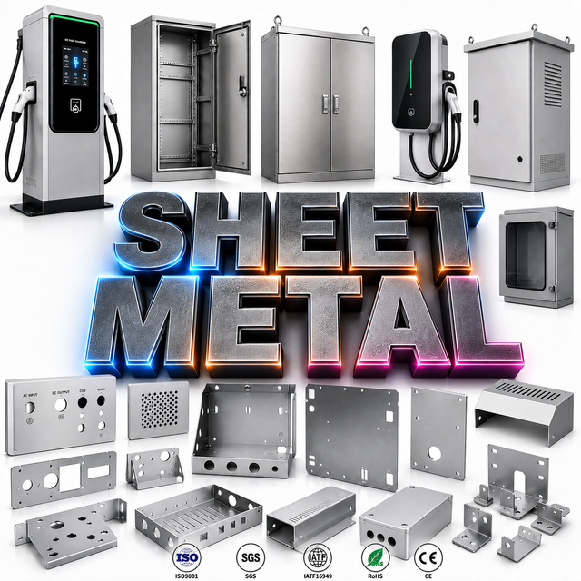 OEM 25 Years Manufacturer Custom Sheet Metal Enclosure for EV Charging Station Electrical Control Cabinet Stamping Bending Weld