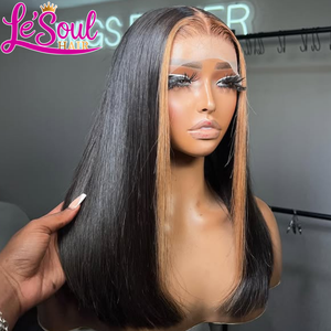 Perruques brutes alignées aux cuticules, cheveux vietnamiens bruts, lisses comme des baguettes, blondes, perruque en dentelle HD, cheveux humains, perruques frontales en dentelle HD 13x6, cheveux humains - Product Image 1