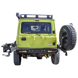 Accesorios Todoterreno de Alta Calidad, Barra Protectora de Acero Negro con Acabado Mate, Parachoques Trasero, Soporte para Neumáticos, Soporte para Bidón de Gasolina para Suzuki Jimny - Product Image 3