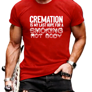 Camiseta con Humor Sarcástico y Divertido para Gimnasio: La Cremación es Mi Última Esperanza para un Cuerpo Atractivo - Product Image 4