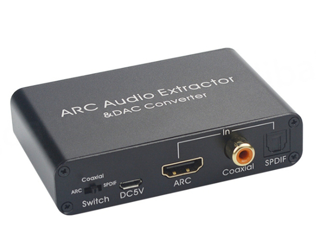 HDTV ARC Audio Converter with VGA Output and 3RCA Input 1 Year Warranty Gift Box 60g CN/GUA for Multimedia Applications