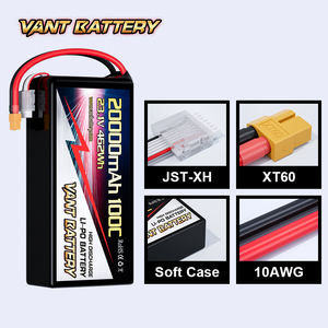 Vant 6s-hv סוללה רחפן 20000mah 23.1v 100c 6s lipo סוללה lipo עם סוללות xt60/xt90s עבור רחפנים 7/10/13/15/18 אינץ fpv - Product Image 3