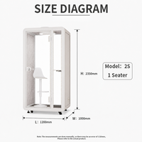 Cabine téléphonique acoustique pour bureau, cabine de bureau, pod de bureau partagé, pod d'appel privé pour bureaux ouverts et espaces de travail hybrides
