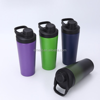 Bouteilles d'eau en acier inoxydable avec boule mélangeuse pour protéines, sans BPA, personnalisables avec logo, pour sport et fitness, modèle 2026 Emerit