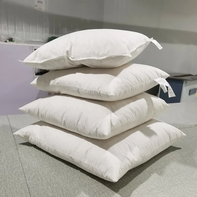 Wholesale 40x40/45x45/30x50/50x50/55x55/60x60cm Solid Pure Cushion Core Pillow Inner Down Feather Filler Health Care Cushion 40