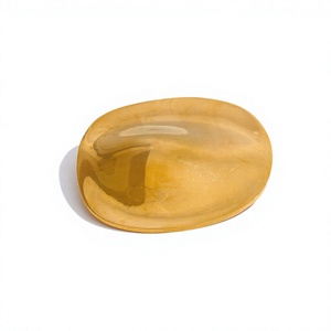 Broche Minimalista Ovalado de Acero Inoxidable, Pin de Solapa de Metal Chapado en Oro de 18K, Resistente al Agua, Joyería Unisex para Regalo - Product Image 3