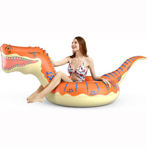 <b>Inflatable</b> Dinosaur Swimming Ring Adult Floating Pool Toy Novelty Shape Unisex Outdoor Water Play <b>Float</b> - Product Image 1