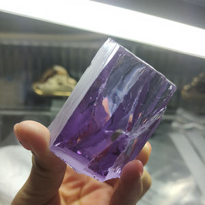 Piedra sintética de circonia cúbica sin cortar, material en bruto color lavanda, circonia cúbica rugosa para la fabricación de gemas sueltas. - Product Image 6