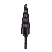 1 pièce Foret de centrage en cuivre métrique 6-19 mm, manche hexagonal, finition oxyde noir, outil électrique pour l'entretien de la climatisation