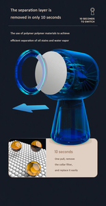 Campana Extractora Eléctrica Inteligente Portátil para Cocina, Barbacoa, Viajes, <span class=keywords><strong>Encimera</strong></span>, Ventilación para Hogares Pequeños - Product Image 3