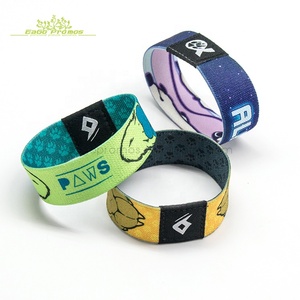 Pulsera Elástica Personalizada de Diseño Ecológico 2025 2026, Pulsera Elástica de Poliéster Tejido para Niños, Venta al por Mayor - Product Image 2