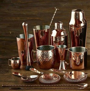 Achetez un ensemble d'outils de bar avec finition dorée et un ensemble d'outils de bar haut de gamme en métal pour les usages de bar, proposés par des exportateurs indiens. - Product Image 3