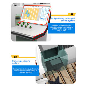 Mingke 5+1 Achsen Granit-Brückensäge PLC-Motor Stein-Schrägschneidemaschine Marmor-Fliesen Küchenarbeitsplatte 3200x2000mm Arbeitsfläche - Product Image 4