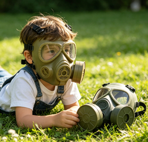 Masque à gaz tactique M04 avec système de filtration pour protection et sécurité en extérieur, idéal pour les jeux de guerre (professionnels militaires) - Product Image 4