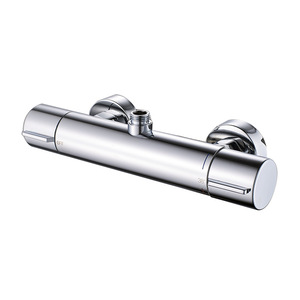 <span class=keywords><strong>Douche</strong></span> et baignoire d'hôtel avec robinet thermostatique chromé, noyau de valve en céramique, jet doux, double fonction, montage mural, eau chaude et froide - Product Image 1