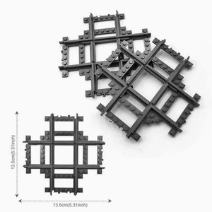 Accesorios <span class=keywords><strong>de</strong></span> Vía <span class=keywords><strong>de</strong></span> <span class=keywords><strong>Tren</strong></span> para Juguetes DIY: Rieles <span class=keywords><strong>de</strong></span> Derivación Izquierda/Derecha, Rieles Cruzados Diagonales, Vías <span class=keywords><strong>de</strong></span> Ferrocarril <span class=keywords><strong>de</strong></span> Partículas Pequeñas, Plástico para Ensamblaje - Product Image 1